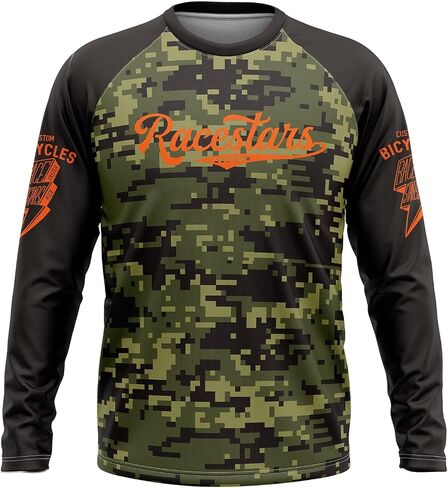 Motocross Long Sleeve Mountain Bike T-Shirt Men Cycling Jersey Anti-UV Dirt Bike ATV Enduro MTB Jersey Racewear in Kuwait