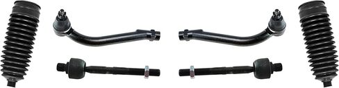 PARTSW - 6 PC TEERINGET KIT INNER & OUTER TIE ROD نهايات ، أحذية رف ويرونون ، الجانب الأيسر الأيسر يناسب Hyundai ELANTRA/HYUNDAI ELANTRA 2.0L L4/KIA FORTE مع توجيه التحكم الإلكتروني (ECS) in Saudi Arabia