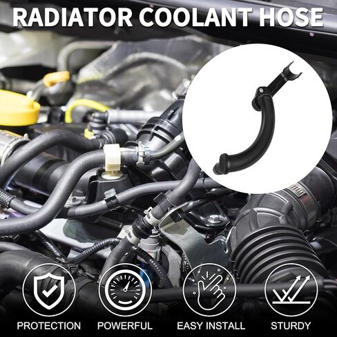 Radiator Coolant Hose for Mercedes-Benz C250 SLK250 2012-2015 Good Sealing No.2712002352 Engine Front Water Pump Cooling Pipe Tube Black 1 Pcs in Saudi Arabia