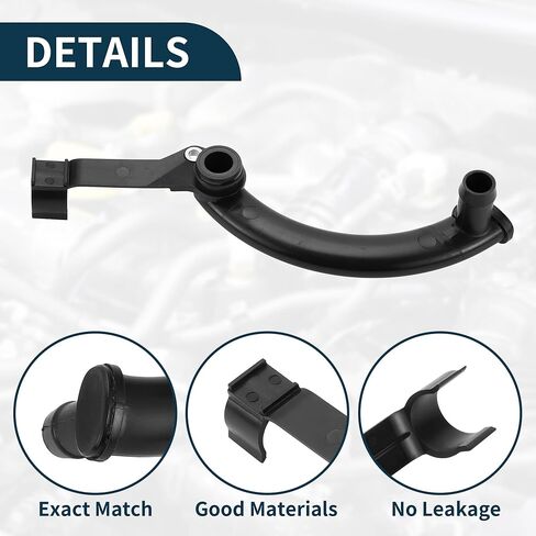 Radiator Coolant Hose for Mercedes-Benz C250 SLK250 2012-2015 Good Sealing No.2712002352 Engine Front Water Pump Cooling Pipe Tube Black 1 Pcs in Saudi Arabia