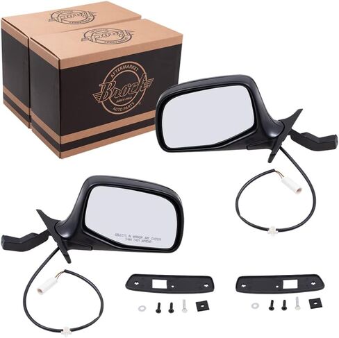 السائق والركاب Power Power View Mirrors Black & Chrome بديل لعام 1992-1996 F150 Pickup Truck F7TZ17682BAA F7TZ17683BAB in Saudi Arabia