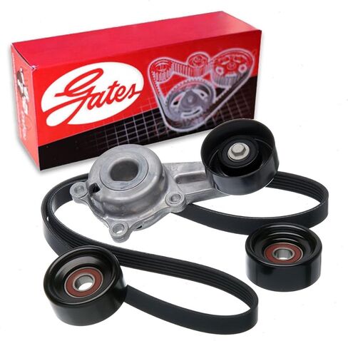 Gates Complete Serpentine Belt Drive Component Kit compatible with Ford F-350 Super Duty 6.2L V8 2011-2018 in Saudi Arabia