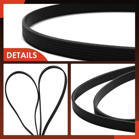 A-Premium Heavy-Duty Serpentine Drive Belt Compatible with Ford F-250 Super Duty, F-350 Super Duty, 2005 2006 2007 2008, 5.4L 6.8L in Saudi Arabia