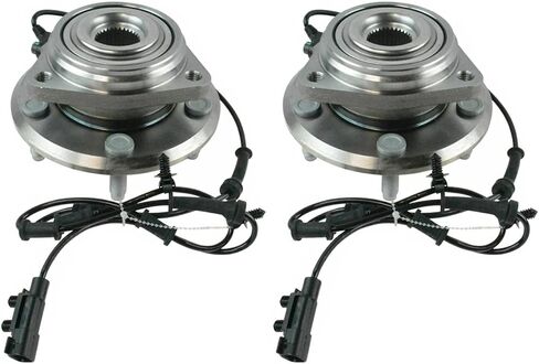 AutoShack Front Wheel Hub Bearing Pair of 2 Driver and Passenger Side Replacement for 2011-2017 Jeep Wrangler 2018 Wrangler JK 3.6L 3.8L V6 4WD 5-Lug HB690484PR in Saudi Arabia