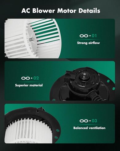 SCITOO Heater Blower Motor fit for 1992-1996 for Ford E-150 Econoline /1992-1996 for Ford E-150 Econoline Club Wagon Chateau Rear 700087, XC4Z 19805 BA, XC4Z19805BA in Saudi Arabia