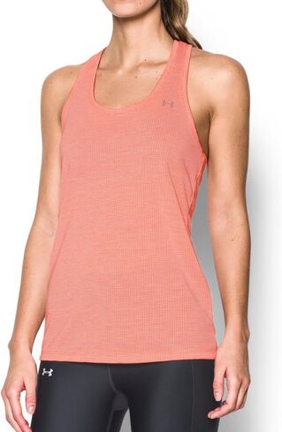 Under Armor Womar's Threadborne Train Grid Tank Top ، London Orange (404)/Steel ، X-Large in Saudi Arabia