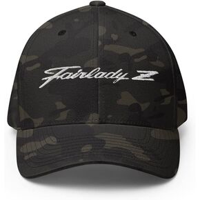 Fairlady Z Script Datsun 240z 280z Vintage JDM Car Embroidered Closed-Back Structured Cap Flexible Fitted Hat in Saudi Arabia