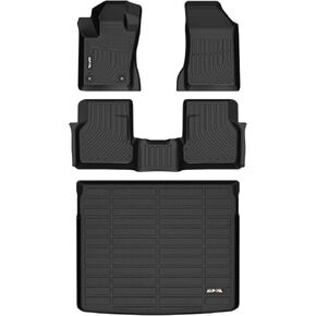 AIPOIL® Floor Mats & Cargo Liner Set for 2021-2024 2025 Chevy Chevrolet Trailblazer FWD (Only Fit Cargo in Upper Deck Position) All Weather Protection TPE Full Set Custom Car Mats Accessories - Black in Kuwait