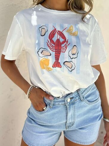 Y2K Women Lobster Grands Excerize Tee Serim in Kuwait
