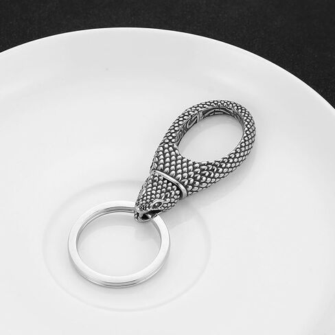 Hzman Punk Keychain للرجال الرجعية الفولاذ المقاوم للصدأ سيارة الدراجات النارية الإكسسوارات القوطي in Saudi Arabia