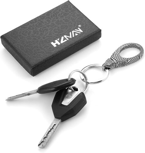 Hzman Punk Keychain للرجال الرجعية الفولاذ المقاوم للصدأ سيارة الدراجات النارية الإكسسوارات القوطي in Saudi Arabia