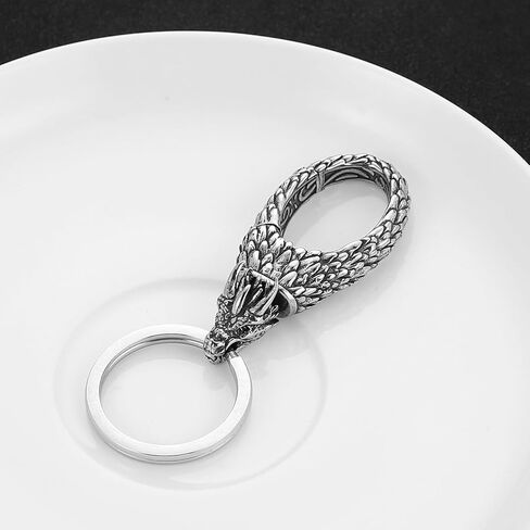 Hzman Punk Keychain للرجال الرجعية الفولاذ المقاوم للصدأ سيارة الدراجات النارية الإكسسوارات القوطي in Kuwait