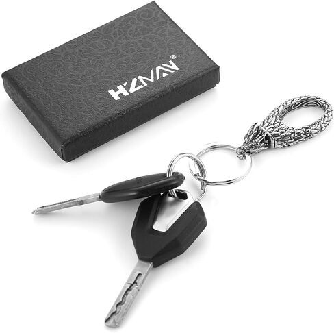Hzman Punk Keychain للرجال الرجعية الفولاذ المقاوم للصدأ سيارة الدراجات النارية الإكسسوارات القوطي in Kuwait