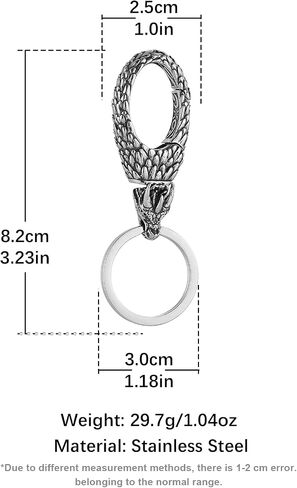 Hzman Punk Keychain للرجال الرجعية الفولاذ المقاوم للصدأ سيارة الدراجات النارية الإكسسوارات القوطي in Kuwait