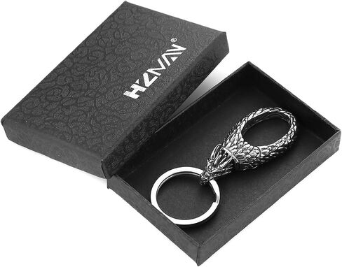 Hzman Punk Keychain للرجال الرجعية الفولاذ المقاوم للصدأ سيارة الدراجات النارية الإكسسوارات القوطي in Kuwait