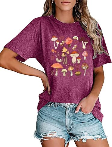 Retro Stay Groovy Shirt for Women Hippie 70s T-Shirt Cute Floral Graphic Tees Casual Summer Short Sleeve Tops in Kuwait