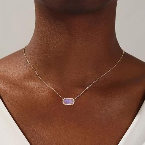 Freinit Gold Necklace for Women, 14K Dainty Pendant Choker, Adjustable Chain, Minimalist Gift for Birthday Valentine's Day Graduation Niece GF in Saudi Arabia