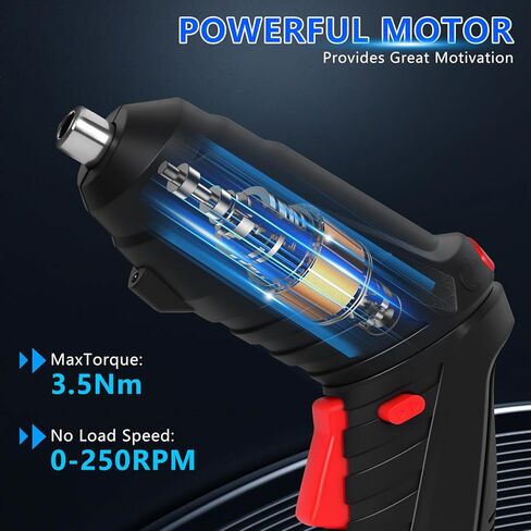 26 في 1 مفك البراغي الكهربائي اللاسلكي القابل لإعادة الشحن مجموعة حفر طاقة صغيرة 3.6V LI-ION 3.5N · M MAX TORQUE ELECTRICE ROTATABLE مع مفك البراغي LED LED لأدوات DIY المكتب المنزلي (أسود) in Kuwait