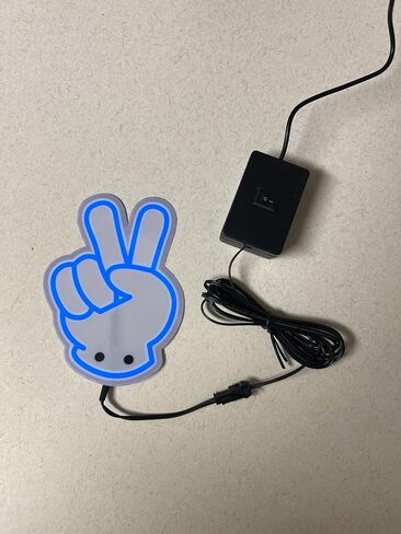 American Family Owned Patented Peace-Sign Wave LED Light for Cars, Wranglers, Jeep- Wind Sheild Led Jeep Decal Sticker - Usb-Operated, 6ft Cord, On/Off Switch Vechicle - Accessories in Saudi Arabia