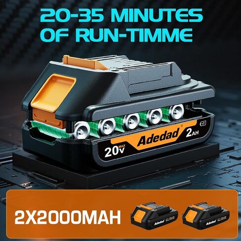 منفاخ أوراق اللاسلكي مع 2xbattery وشاحن 20V خفيفة الوزن منفاخ كهربائي صغير 150 ميلاً في الساعة لرعاية العشب ، والفناء ، والحديقة ، والمنزل ، والمستودع (بطارية) in Kuwait