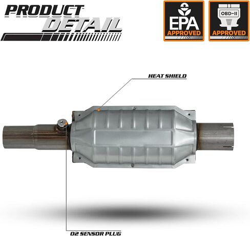 محول M-Auuto الحفاز متوافق مع 1996-2000 Jeep Cherokee ، 1993-1998 Jeep Grand Cherokee 4.0L Direct Fit (EPA) in Saudi Arabia