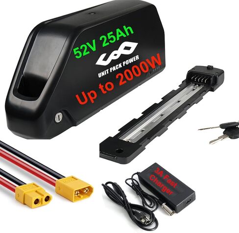 Execyc （UL مصدقة 48V /52Vebike Beterey W /Grade A الخلايا - حزمة بطارية ليثيوم أيون لـ 48volt 50W -1500W CONERSIN CONRESION KIT BAFANG in Saudi Arabia