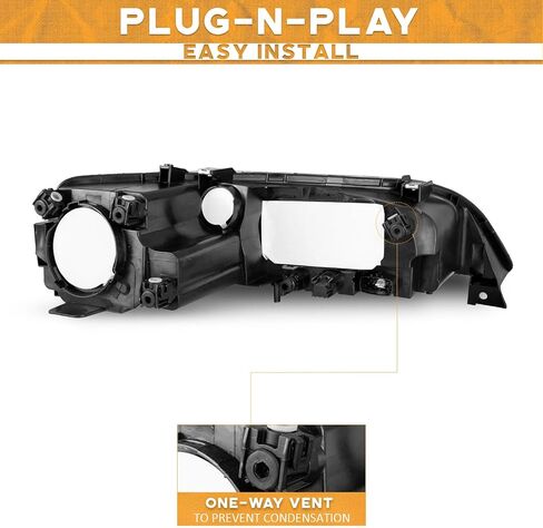 Headlights Assembly Compatible with 2006 2007 2008 Mazda 6 Headlights Assemblies for 06 07 08 Mazda 6 Headlight Replacement Clear Lens Black Housin in Saudi Arabia