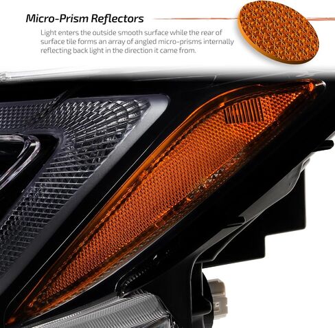 Akkon-FIT 2016-2021 Honda Pilot/Ridgeline 17-20 OE Style Type Halogen Halogen Side Side Black in Kuwait