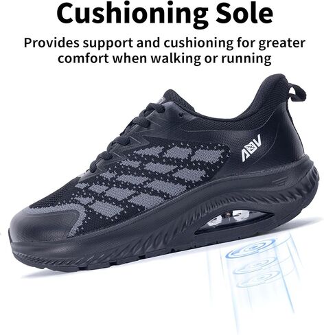 أحذية صناديق ذات إصبع القدم الواسعة للسيدات مع دعم أحذية المشي لأحذية اللفافة الأخمصية أحذية التنس العظوية in Kuwait