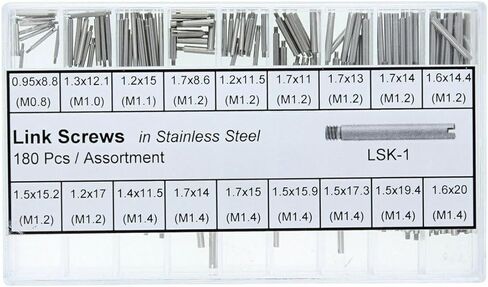 Ewatchparts 180 Screw In Link Pins Compatible With Rolex GMT Watch Band Strap Bracelet Assorted Sizes Stainless in Saudi Arabia