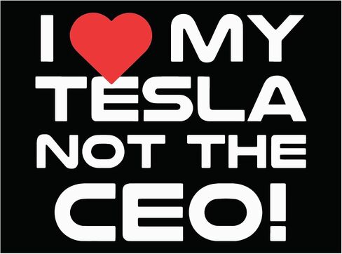 أنا أحب Tesla ، وليس شارات المغناطيس الرئيس التنفيذي ، وملصق مغناطيس المسك المضاد للسيارات - متينة ، مقاومة للماء وقابلة لإعادة الاستخدام ، بحجم 5 × 3.7 بوصة. in Saudi Arabia