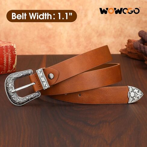 أحزمة رعاة البقر الغربية للنساء الريف رعاة البقر خمر حزام مشبك محفور لفساتين الجينز in Kuwait