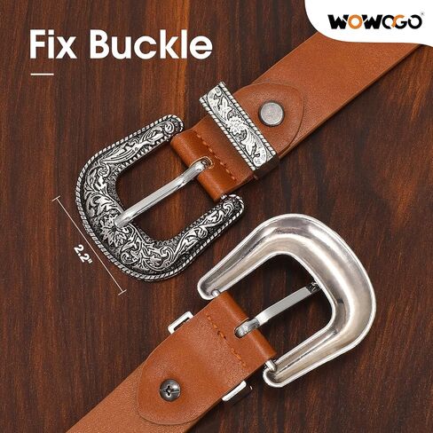 أحزمة رعاة البقر الغربية للنساء الريف رعاة البقر خمر حزام مشبك محفور لفساتين الجينز in Kuwait