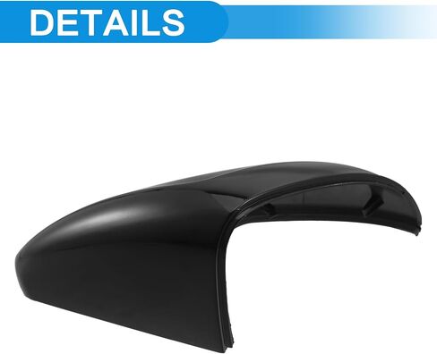 TOP-VIGOR Compatible with Chevrolet Cruze 2017 2018 2019, 1pcs Passenger Side Mirror Cover Replacement – Black Mirror Cap for Right Side, Exterior Rearview Mirror Trim in Saudi Arabia
