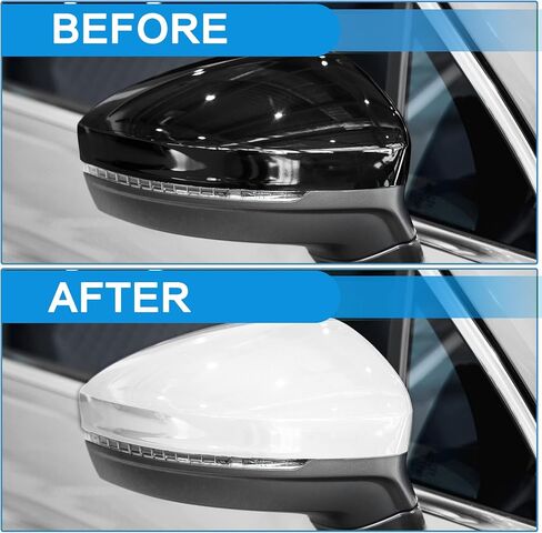 TOP-VIGOR Compatible with Chevrolet Cruze 2017 2018 2019, 1pcs Passenger Side Mirror Cover Replacement – Black Mirror Cap for Right Side, Exterior Rearview Mirror Trim in Saudi Arabia