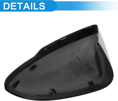 TOP-VIGOR Compatible with Chevrolet Cruze 2017 2018 2019, 1pcs Passenger Side Mirror Cover Replacement – Black Mirror Cap for Right Side, Exterior Rearview Mirror Trim in Saudi Arabia