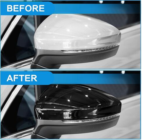 TOP-VIGOR Compatible with Chevrolet Cruze 2017 2018 2019, 1pcs Passenger Side Mirror Cover Replacement – Black Mirror Cap for Right Side, Exterior Rearview Mirror Trim in Saudi Arabia