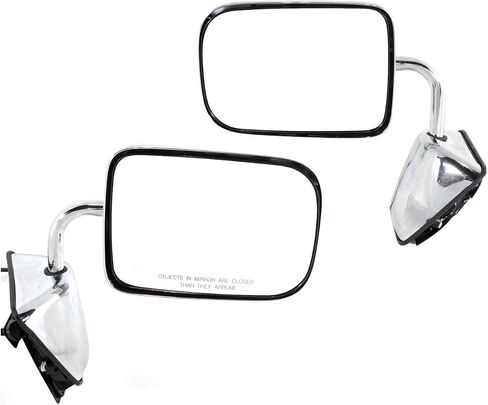 Kool Vue Driver & Passenger Side Power Mirrors لـ Dodge W250 D250 D150 D350 W350 W150 Ramcharger 1988-1993 Chrome in Kuwait