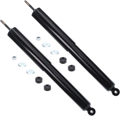 Detroit Axle - Rear 2pc Shock Absorbers for Ford E-150 E-250 Econoline E-350 Club Wagon E-450 Super Duty, 2 Complete Shock Absorbers Assembly Set Replacement in Saudi Arabia