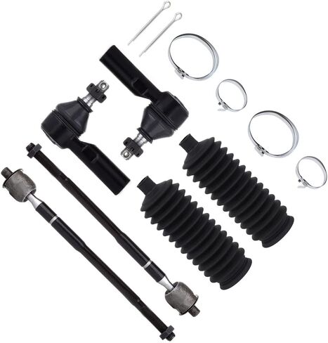 6-PC SET Suspension Kit fit 1998-2002 for Chevy Prizm 1996-2002 for Toyota Corolla 1996-1997 for Geo Prizm Front Outer Inner Tie Rod End Steering Rack Boot in Saudi Arabia