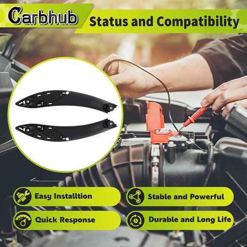 Carbhub Set of 4 Front Rear Left Set Interior Door Pull Handle Armrest Panel for BMW 320 328 330 335 M3 F30 F31 F34 F80 428 435 M4 F32 F33 Replace for 51427281465 51427281466 51417279311 51417279312 in Saudi Arabia