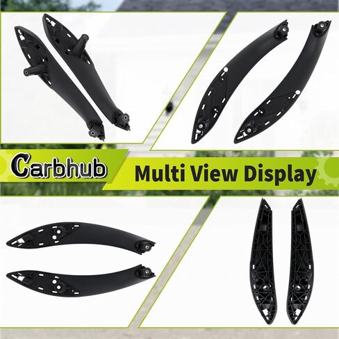 Carbhub Set of 4 Front Rear Left Set Interior Door Pull Handle Armrest Panel for BMW 320 328 330 335 M3 F30 F31 F34 F80 428 435 M4 F32 F33 Replace for 51427281465 51427281466 51417279311 51417279312 in Saudi Arabia