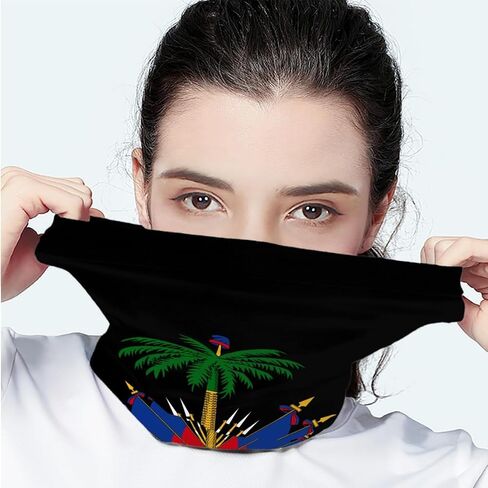GLUDEAR 4 Pack Face Bandana Balaclava for Men Women, Sun UV Protection Reusable Half Mask Scarf Cycling Neck Gaiter in Kuwait