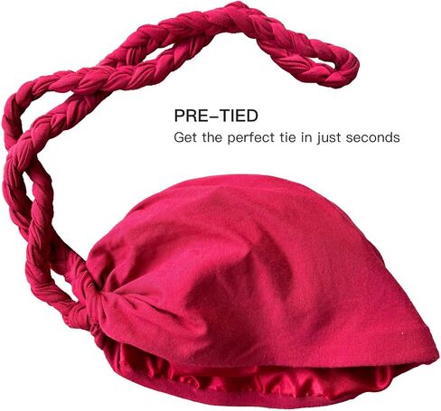 Satin Lined Turban for Men & Women, Silky Lined Sleeping Bonnet Sleep Cap, Halo Turban Durag for Waves Braids Locs in Saudi Arabia