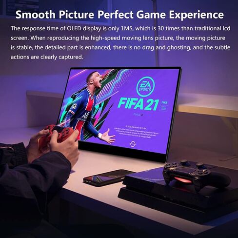 18.4 Inch Portable Monitor Touchscreen 4k，3840 x 2160 10bits，Anti-Glare，Optical bonding，MPP Stylus Pen Compatible,Laptop External Screen HDR Eye Care Gaming Computer Display for Laptop in Saudi Arabia