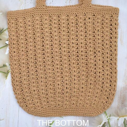 Teeyee Boho Crochet Summer Handbag Handmade Cotton Rope Conttle Counter Counter Count in Kuwait