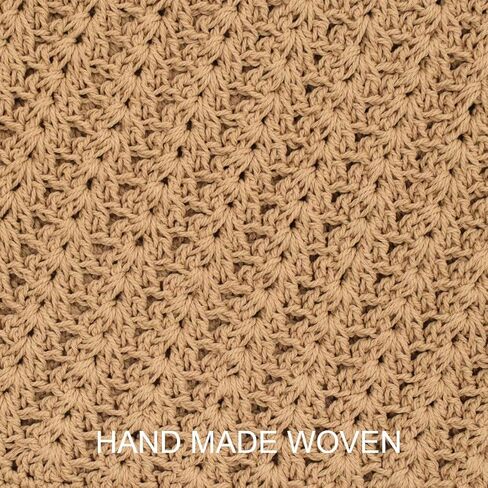 Teeyee Boho Crochet Summer Handbag Handmade Cotton Rope Conttle Counter Counter Count in Kuwait