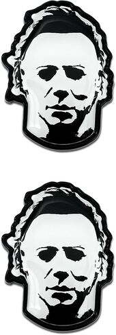 Elektroplate Officially Licensed Michael Myers Halloween Movie All Metal Emblem for Cars, Trucks, and All Auto | Universal Fit at 2.6" x 3.45"| Weatherproof in Saudi Arabia