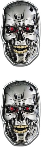 Elektroplate مرخص رسميًا 2 شعارات Chrome Movie Mini Mini للدراجات النارية ، والكرافيرات المائية ، والزخارف | ملاءمة عالمية في 1.6 "× 1.0" | مانعة للتسلية | 2 عبوة in Kuwait