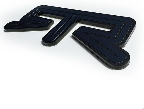 Custom 1pc Rear RTR Emblem Fits Ford Mustang Deck Lid (Matte Black) in Kuwait